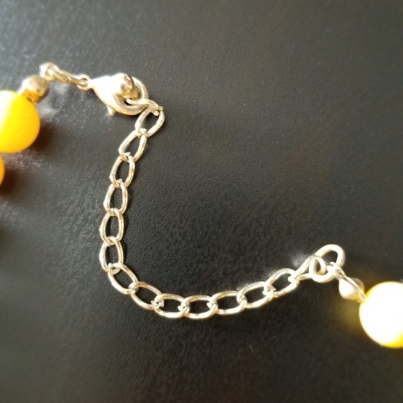 Yellow Progressive Bead Fashion Necklace - Picture 7 of 8